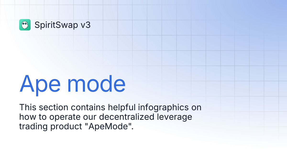 Ape mode | SpiritSwap v3